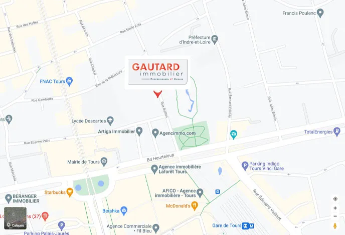 image plan acces gautard immobilier tours