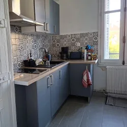 Photo cuisine aménagée et équipée appartement T3 meublé à louer sur Tours Centre | GAUTARD Immobilier Gestion Locative