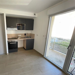 Vue pièce à vivre Appart Type 2 de 40 m2 env. proche IUT dans Résidence neuve à louer sur Tours-Nord | GAUTARD Immobilier Gestion Locative