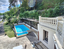 Vue jardin et piscine maison à vendre aux enchères aux portes de Tours | GAUTARD Immobilier transactions