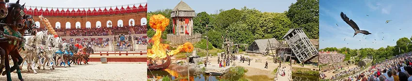 spectacle du puy du fou un des meilleurs parcs d'attractions de France | GAUTARD Immobilier pour investir à proximité du puy du fou dans une chambre d'un chateau hotel'