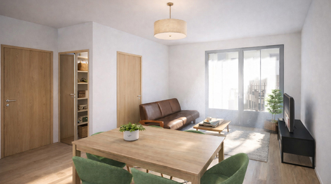 Photo pièce principale appartement Type 2 de 45 m2 pour investir sur Tours Centre | Bien proposé par GAUTARD Immobilier'