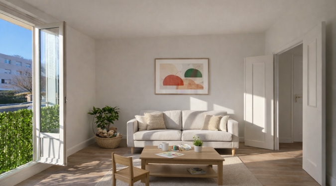 photo séjour appartement T3 proche IUT pour investir sur Tours-Nord Saint-Symphorien  | GAUTARD Immobilier transactions