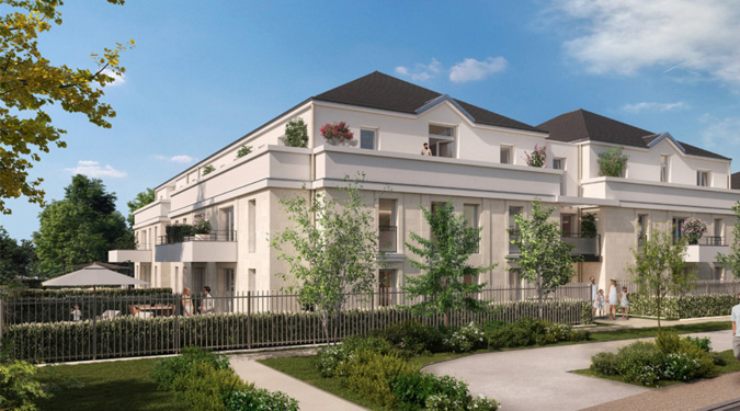 Photo facade immeuble appartement 3 pièces de 70 m2 pour investir sur Saint-Cyr-sur-Loire | GAUTARD Immobilier'